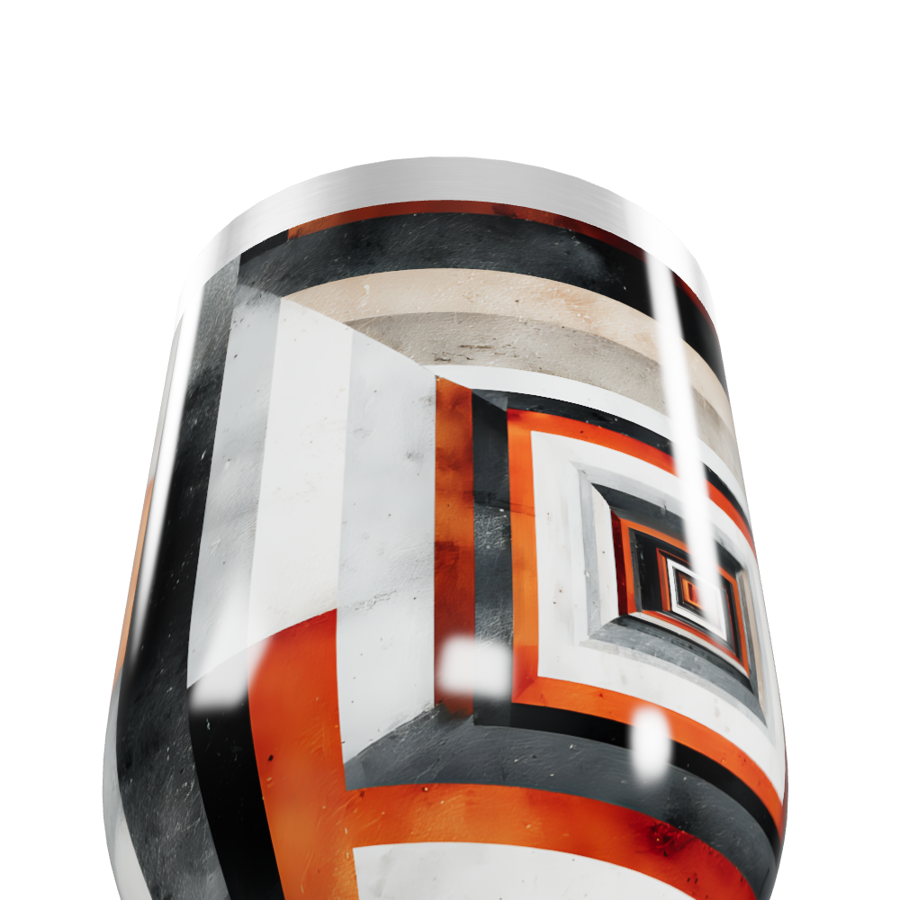 Copo Térmico Slim Estampado Geométrico Colorido