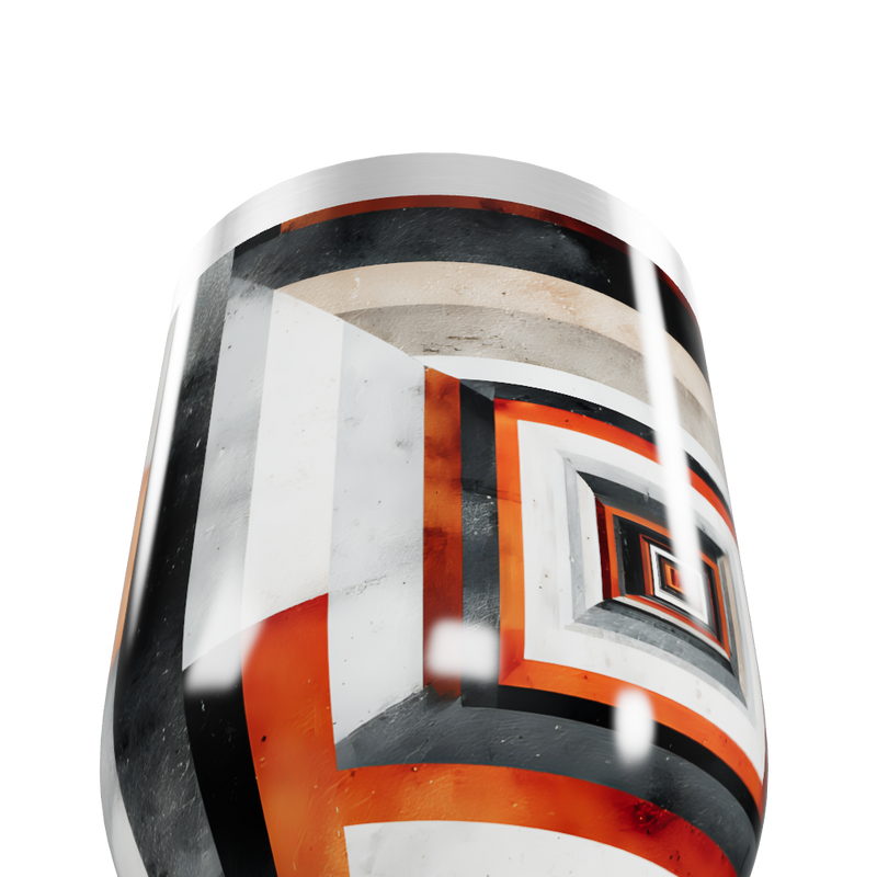 Copo Térmico Slim Estampado Geométrico Colorido