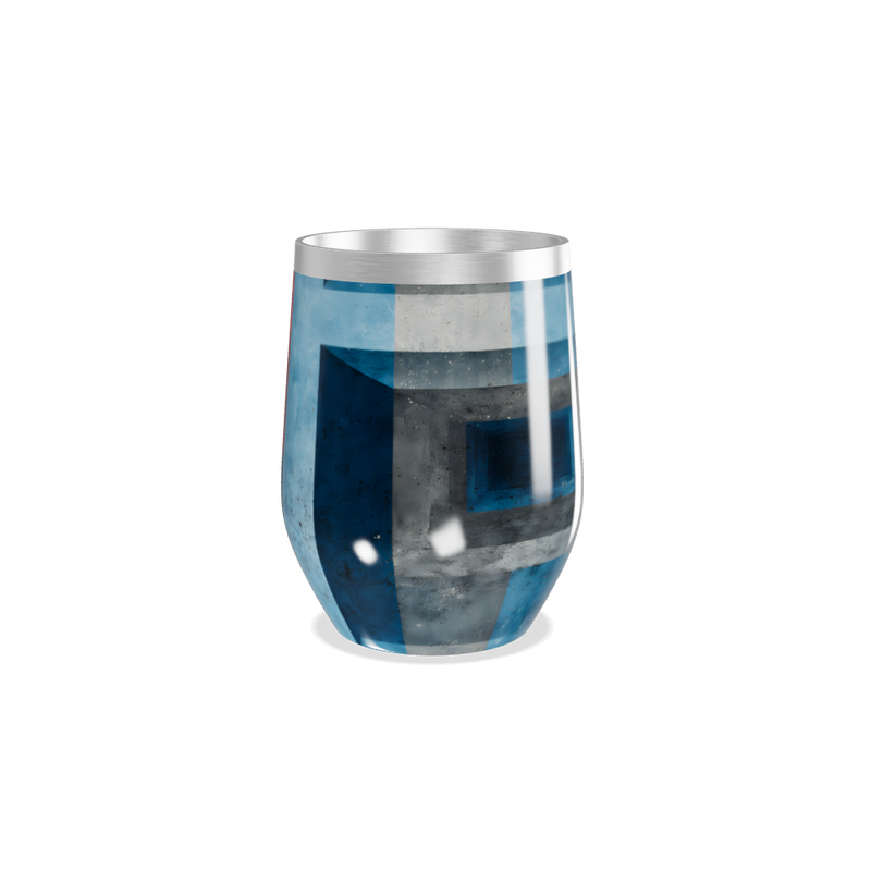 Copo Térmico Slim - Vermelho e Azul Inox