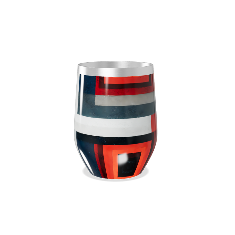 Copo Térmico Slim - Geométrico Colorido Aço Inox