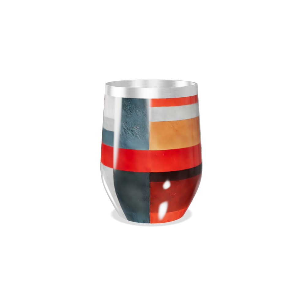 Copo Térmico Slim - Geométrico Colorido Aço Inox