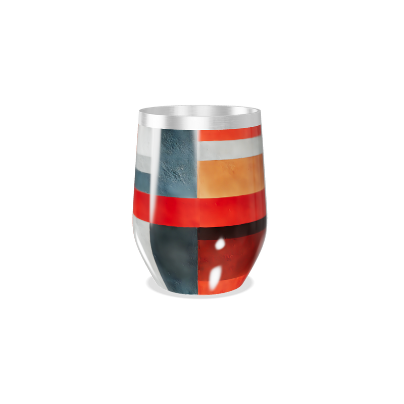 Copo Térmico Slim - Geométrico Colorido Aço Inox