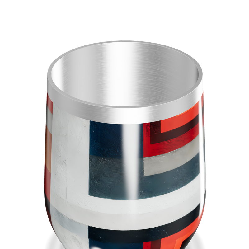 Copo Térmico Slim - Geométrico Colorido Aço Inox