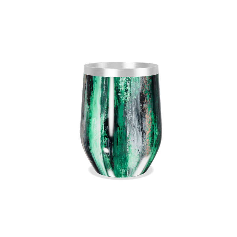 Copo Térmico Slim - Verde e Preto Texturizado