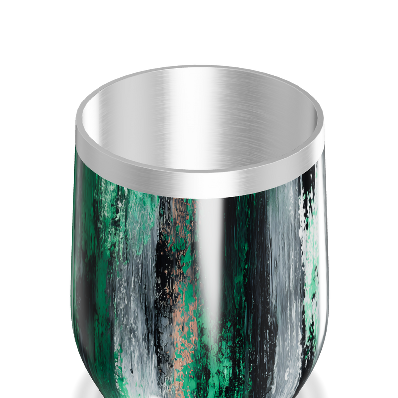 Copo Térmico Slim - Verde e Preto Texturizado