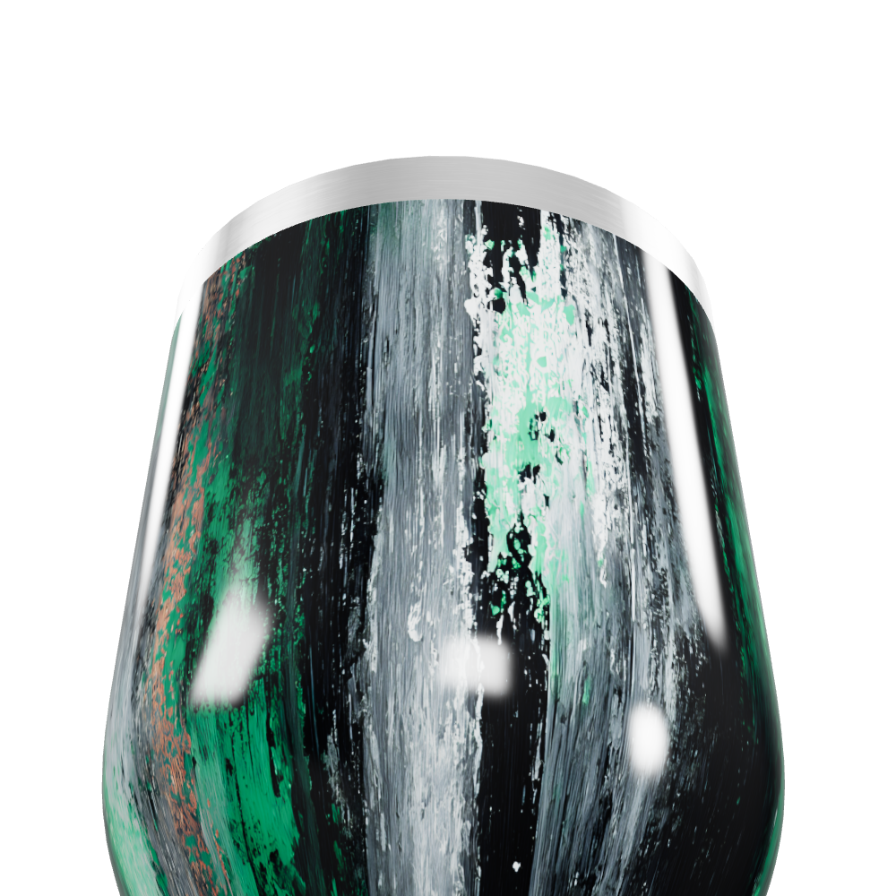 Copo Térmico Slim - Verde e Preto Texturizado