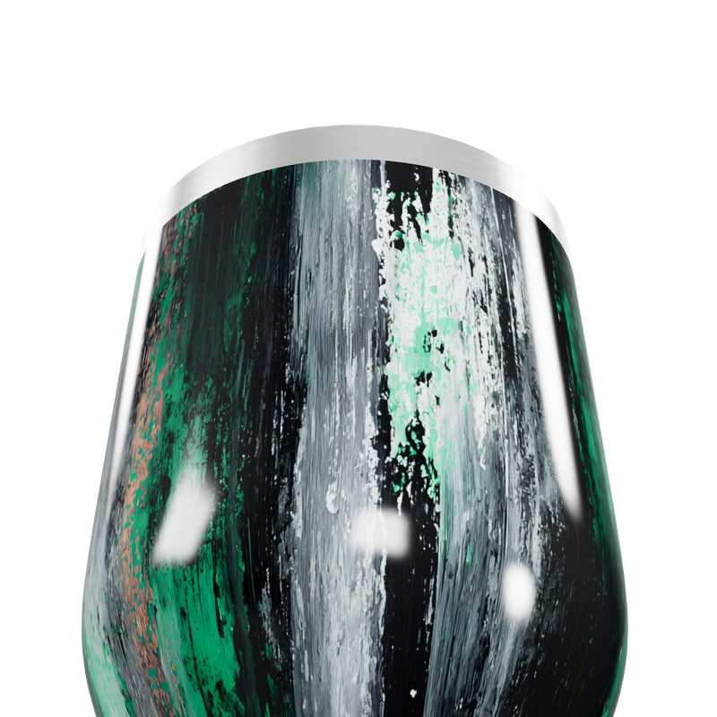 Copo Térmico Slim - Verde e Preto Texturizado