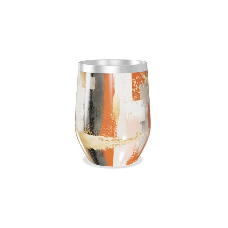 Copo Térmico Slim - Estampa Abstrata Colorida