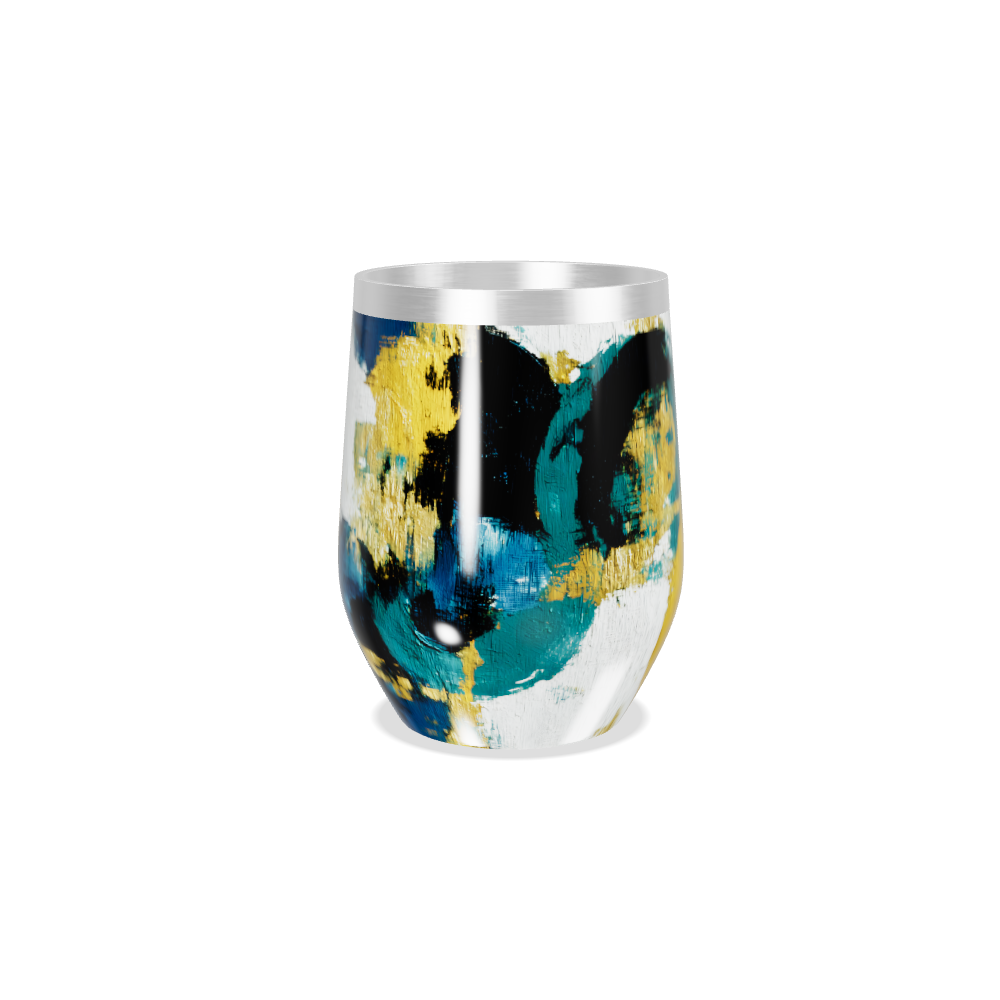 Copo Térmico Slim - Abstrato Colorido Aço Inox