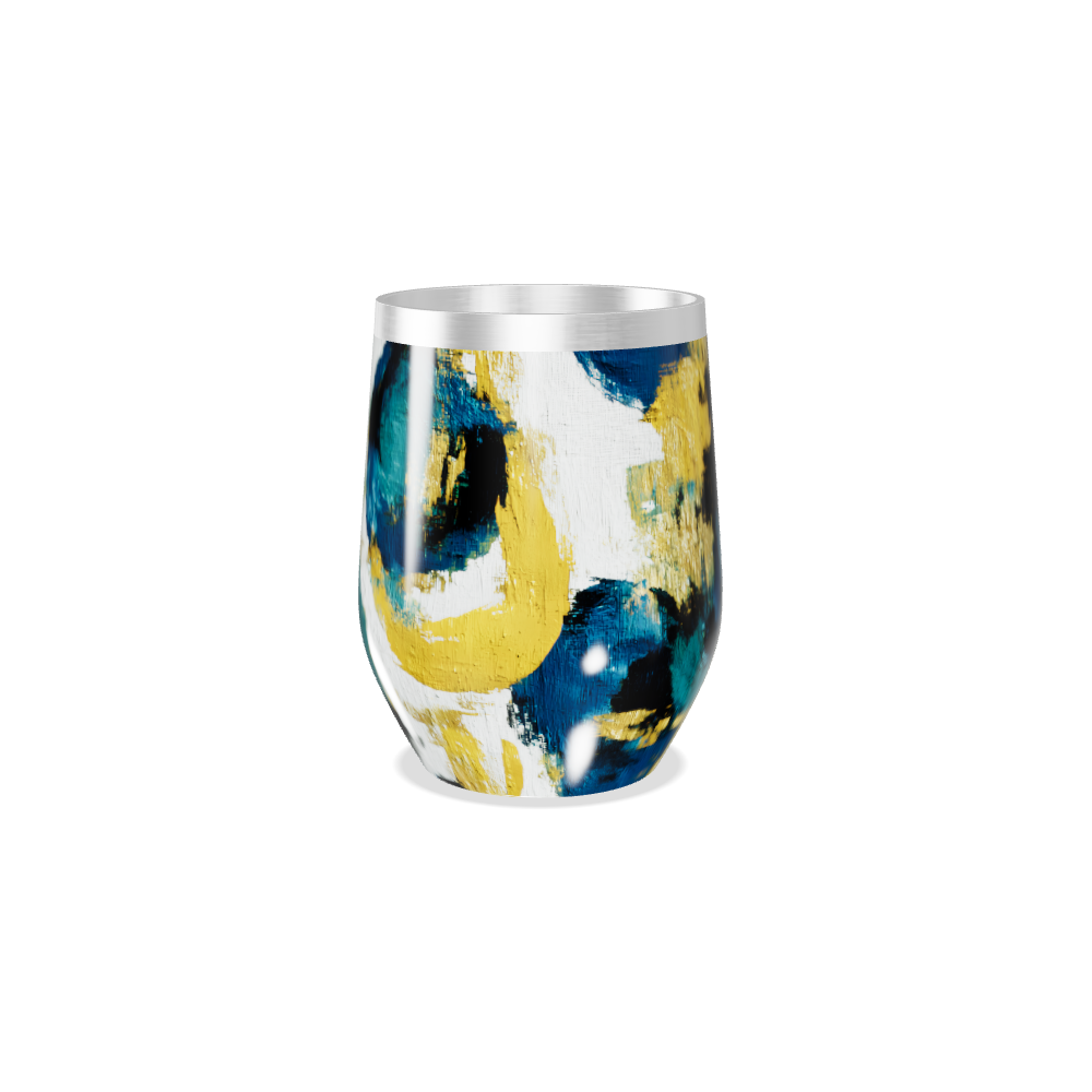 Copo Térmico Slim - Abstrato Colorido Aço Inox