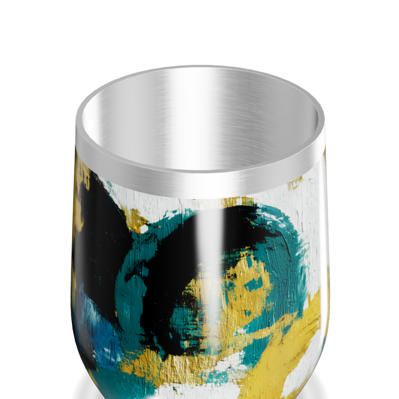 Copo Térmico Slim - Abstrato Colorido Aço Inox