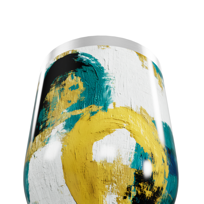 Copo Térmico Slim - Abstrato Colorido Aço Inox