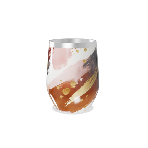 Copo Térmico Slim - Colorido com Dourado