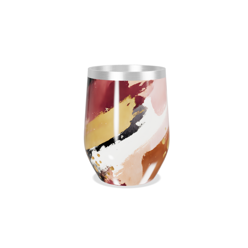 Copo Térmico Slim - Colorido com Dourado