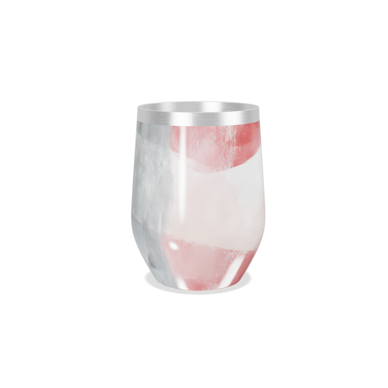 Copo Térmico Slim - Rosa com Faixa Branca