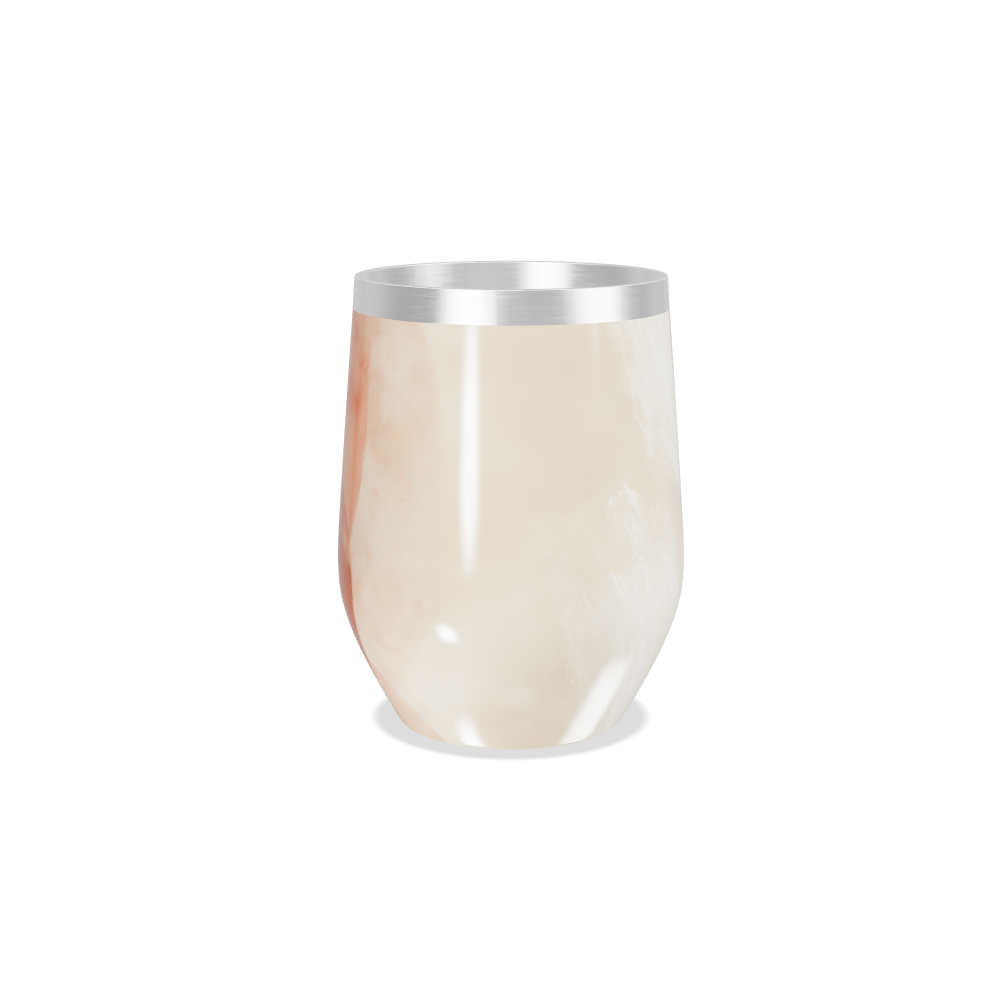 Copo Térmico Slim - Estampa Abstrata Laranja