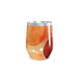 Copo Térmico Slim - Estampa Abstrata Laranja