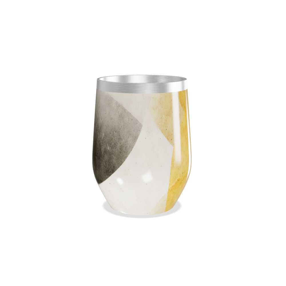 Copo Térmico Slim - Amarelo Preto Metálico