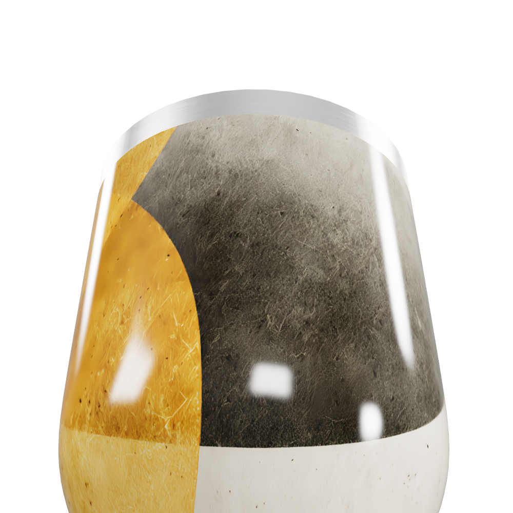 Copo Térmico Slim - Amarelo Preto Metálico