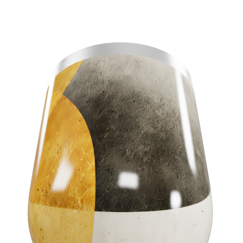 Copo Térmico Slim - Amarelo Preto Metálico