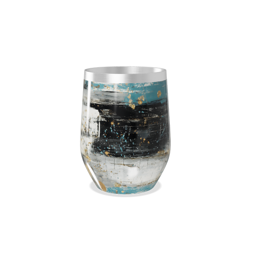 Copo Térmico Slim - Abstrato Multicor Aço