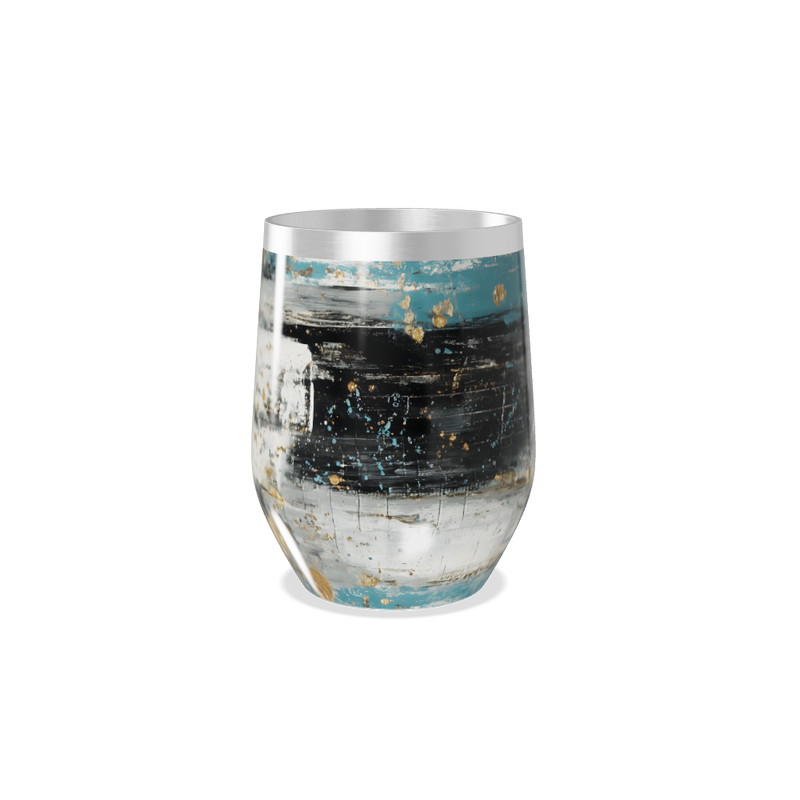 Copo Térmico Slim - Abstrato Multicor Aço