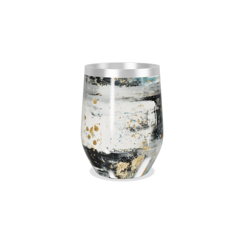 Copo Térmico Slim - Abstrato Multicor Aço