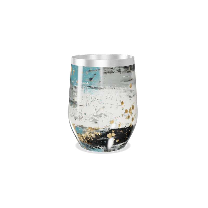 Copo Térmico Slim - Abstrato Multicor Aço