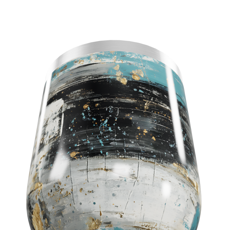 Copo Térmico Slim - Abstrato Multicor Aço