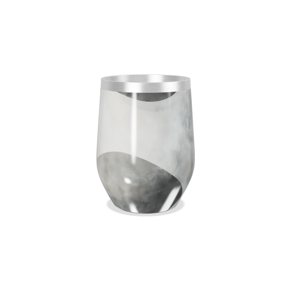 Copo Térmico Slim - Preto e Branco Aço Inox