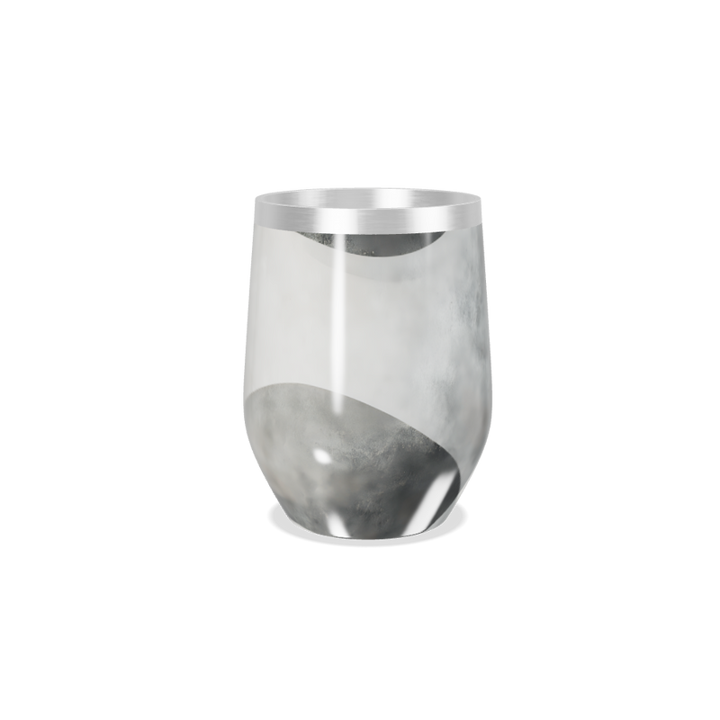 Copo Térmico Slim - Preto e Branco Aço Inox