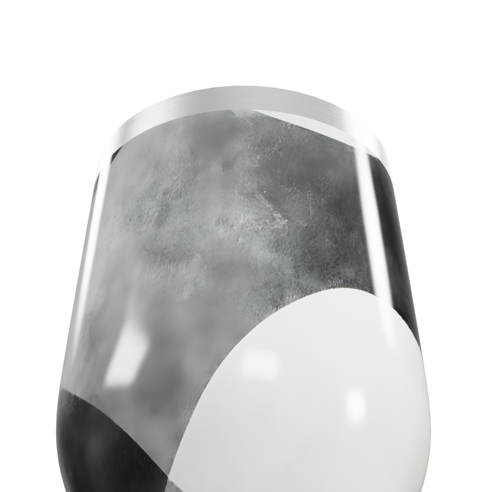 Copo Térmico Slim - Preto e Branco Aço Inox