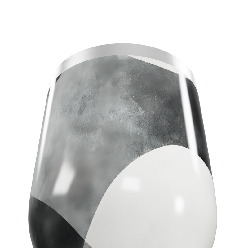 Copo Térmico Slim - Preto e Branco Aço Inox