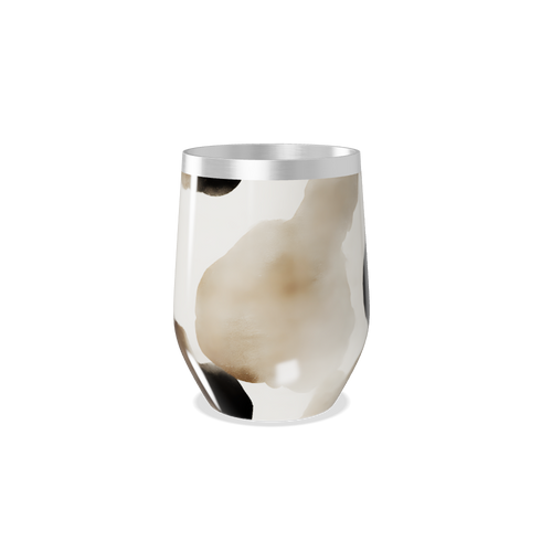 Copo Térmico Slim - Estampa Abstrata Bege