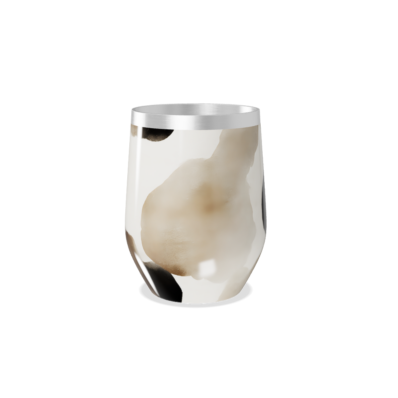 Copo Térmico Slim - Estampa Abstrata Bege