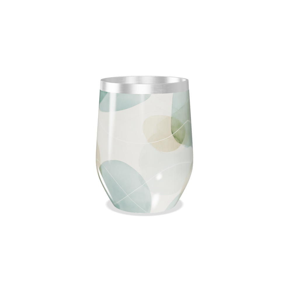 Copo Térmico Slim - Estampa Abstrata Pastel