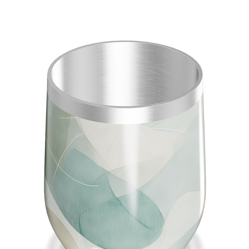 Copo Térmico Slim - Estampa Abstrata Pastel