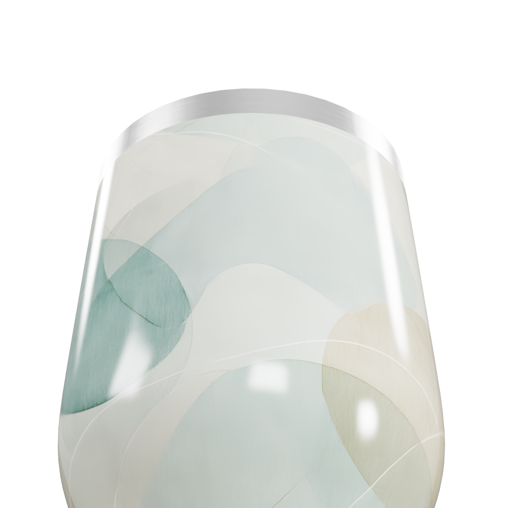 Copo Térmico Slim - Estampa Abstrata Pastel