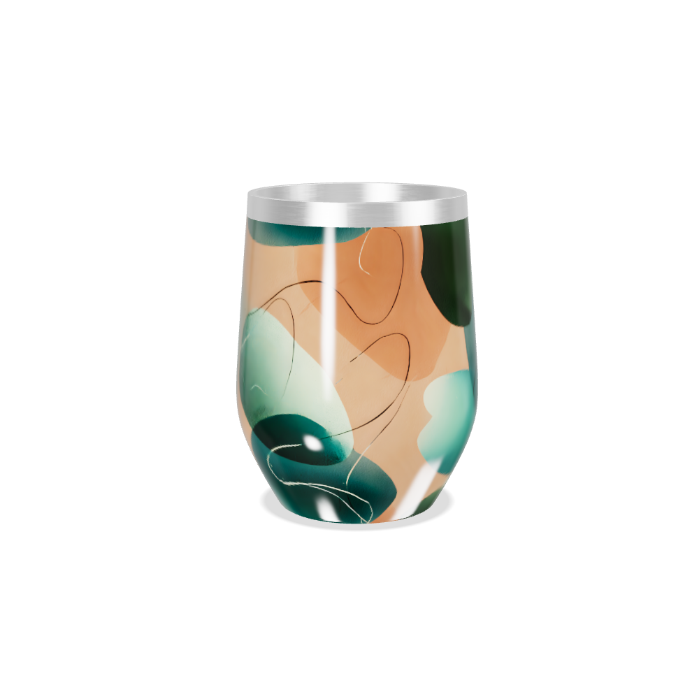 Copo Térmico Slim - Estampa Abstrata Colorida