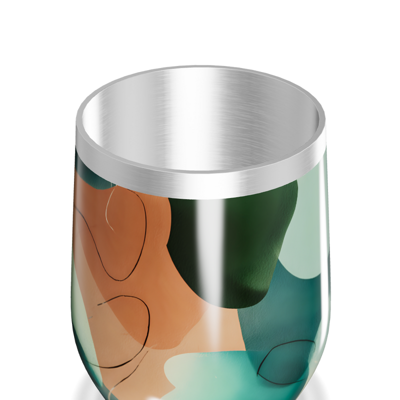 Copo Térmico Slim - Estampa Abstrata Colorida