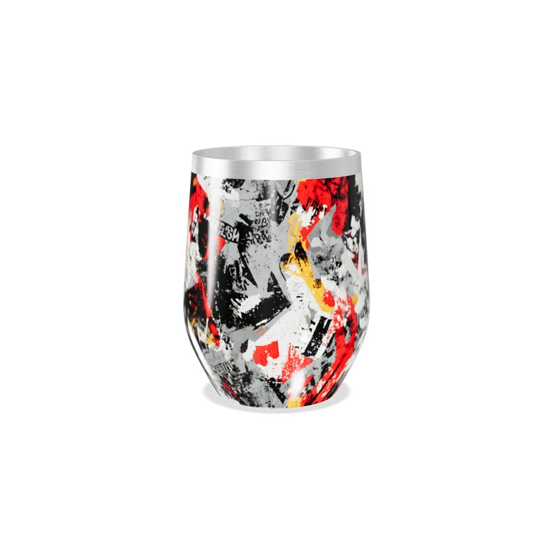 Copo Térmico Slim - Estampa Abstrata Colorida