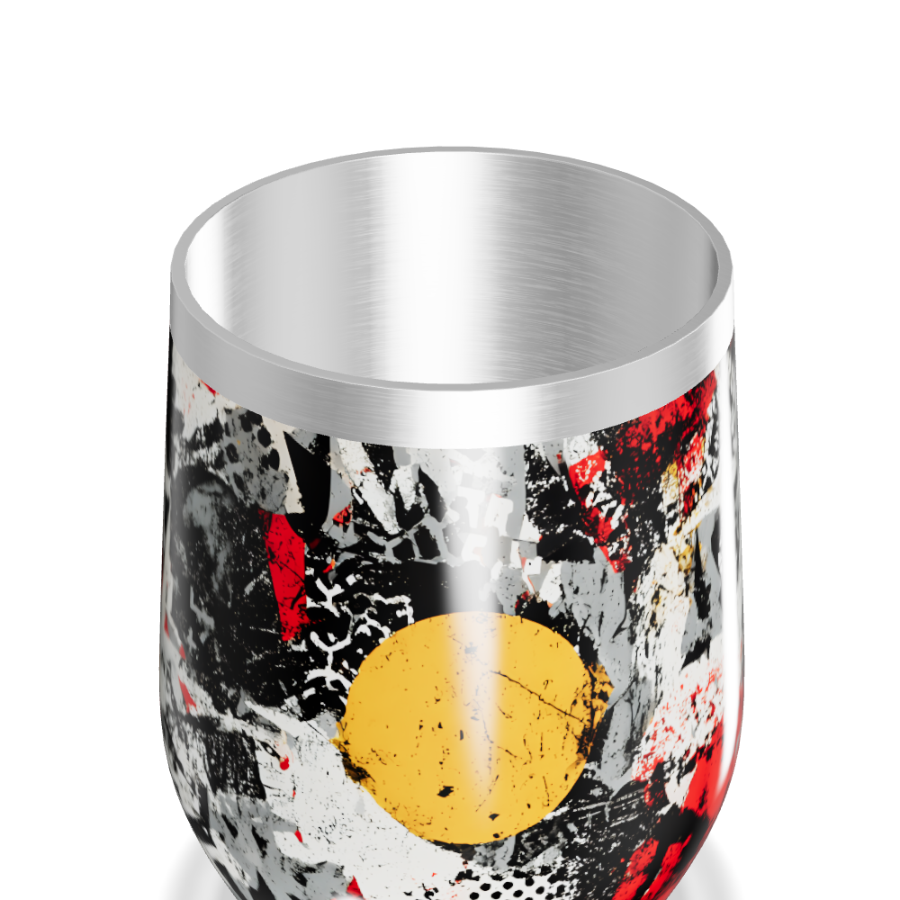 Copo Térmico Slim - Estampa Abstrata Colorida