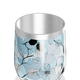Copo Térmico Slim - Floral Azul Inox