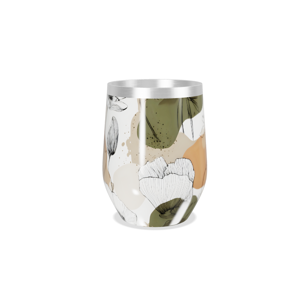 Copo Térmico Slim - Floral Aço Inox