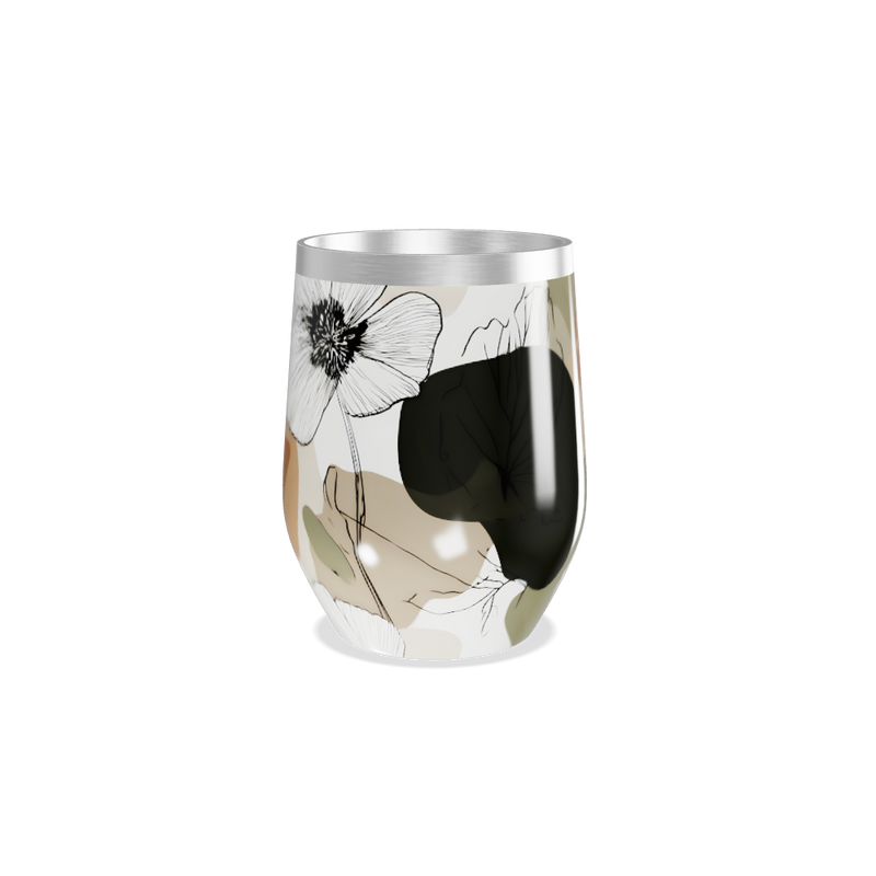 Copo Térmico Slim - Floral Aço Inox