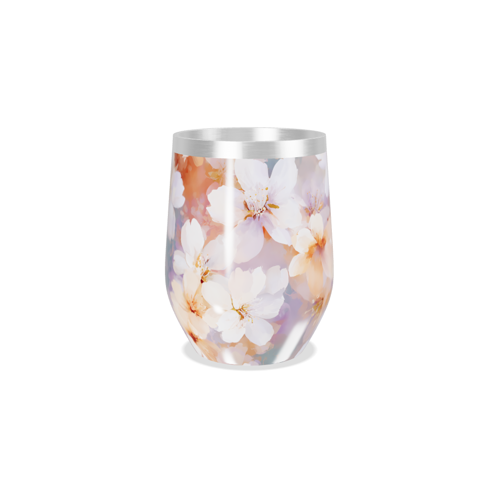 Copo Térmico Slim - Floral Aquarela