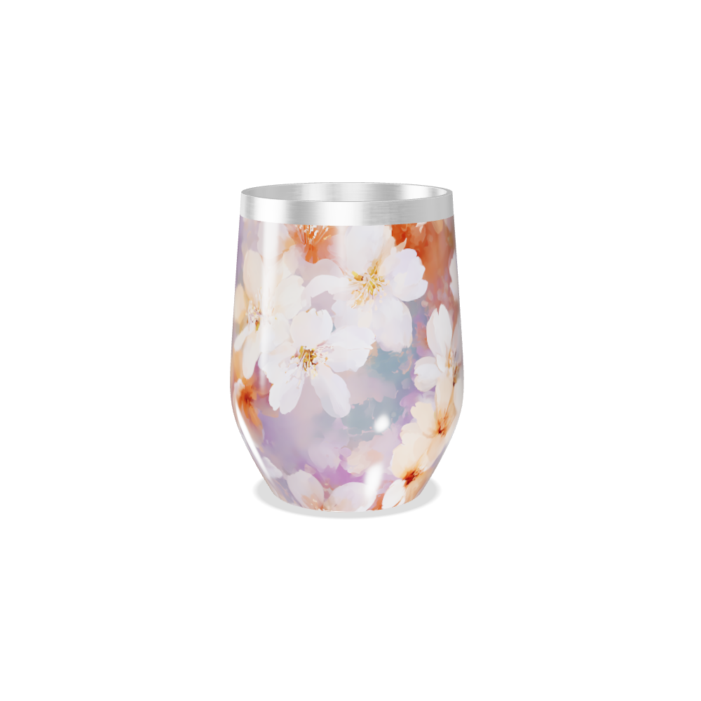 Copo Térmico Slim - Floral Aquarela