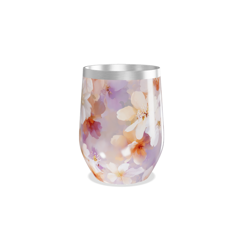 Copo Térmico Slim - Floral Aquarela