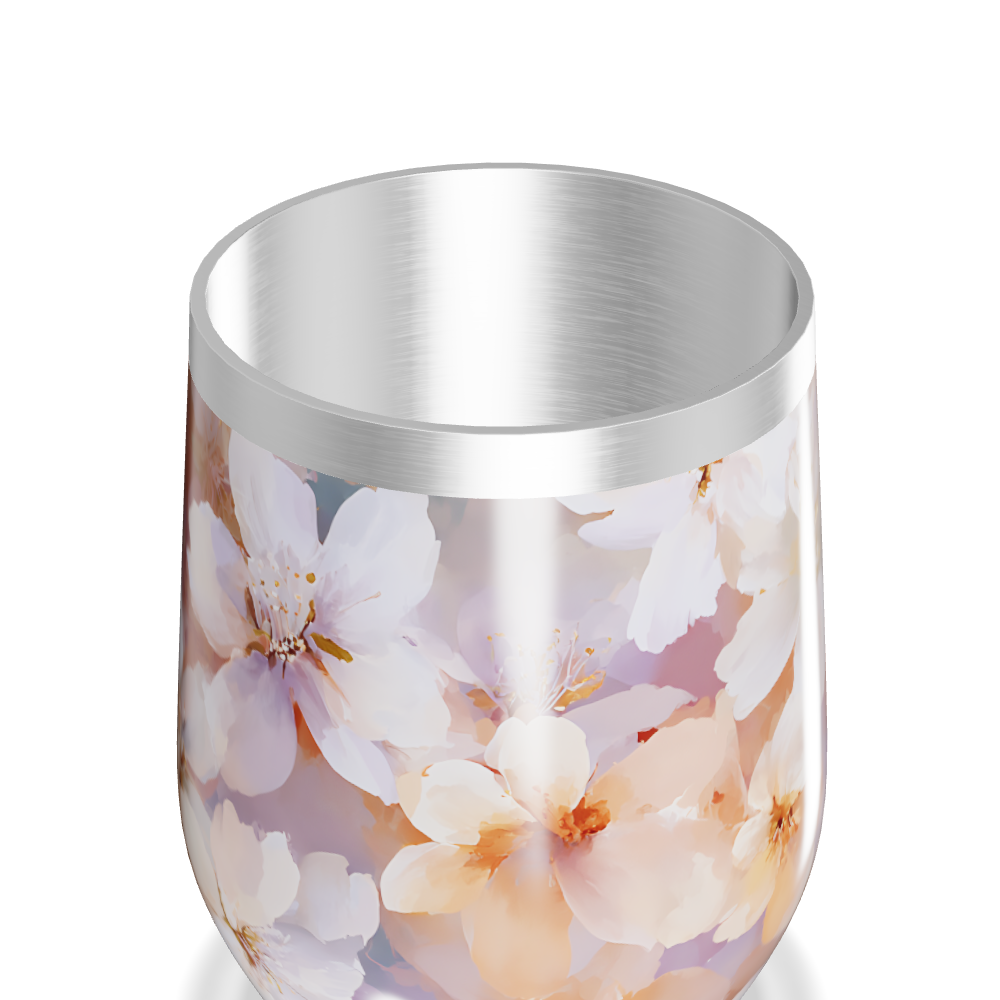 Copo Térmico Slim - Floral Aquarela