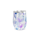 Copo Térmico Slim - Floral Azul e Roxo